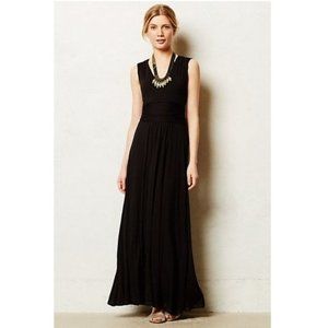Vanessa Virginia Black Capuchina Maxi Dress Small